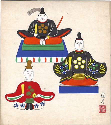 Shimizu Keigetsu “Shikishi Paper Board: Dolls”／