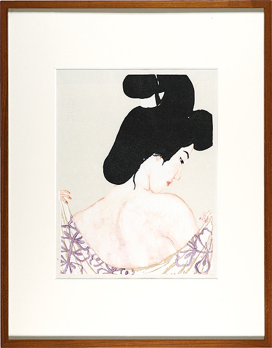 Onchi Koshiro “Eight Beauties of Modern Times / After The Bath”／