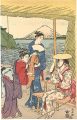 <strong>Kiyonaga</strong><br>Visitors to Enoshima【Reproduct......