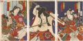 <strong>Kunisada III</strong><br>Scene from a Kabuki Play