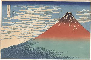 Hokusai/Thirty-six Views of Mount Fuji / South Wind, Clear Sky 【Reproduction】[富嶽三十六景　凱風快晴【復刻版】]