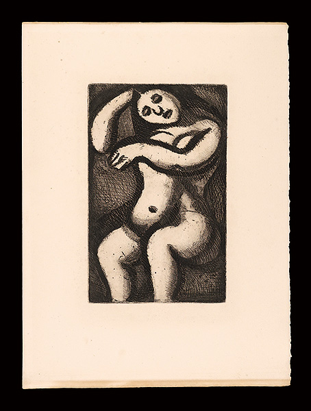 Georges Rouault “Reincarnations du pere Ubu : Nu Assis”／