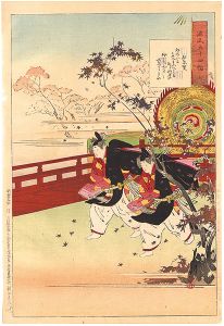 Gekko/Fifty-four Chapters of the Tale of Genji / No. 7: Momiji no ga[源氏五十四帖 七　紅葉賀]