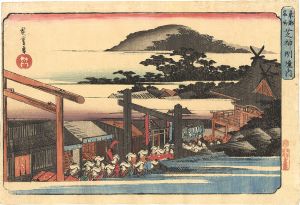 Hiroshige I/Famous Places in the Eastern Capital / Precincts of the Shiba Shinmei Shrine[東都名所　芝神明境内]