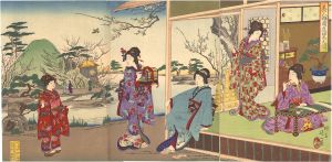 Nobukazu/Beauties Enjoying the Plum Garden[美人梅園遊覧之図]