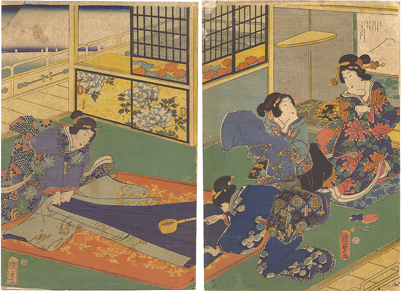 Kunisada I “Ironing (tentative title)”／