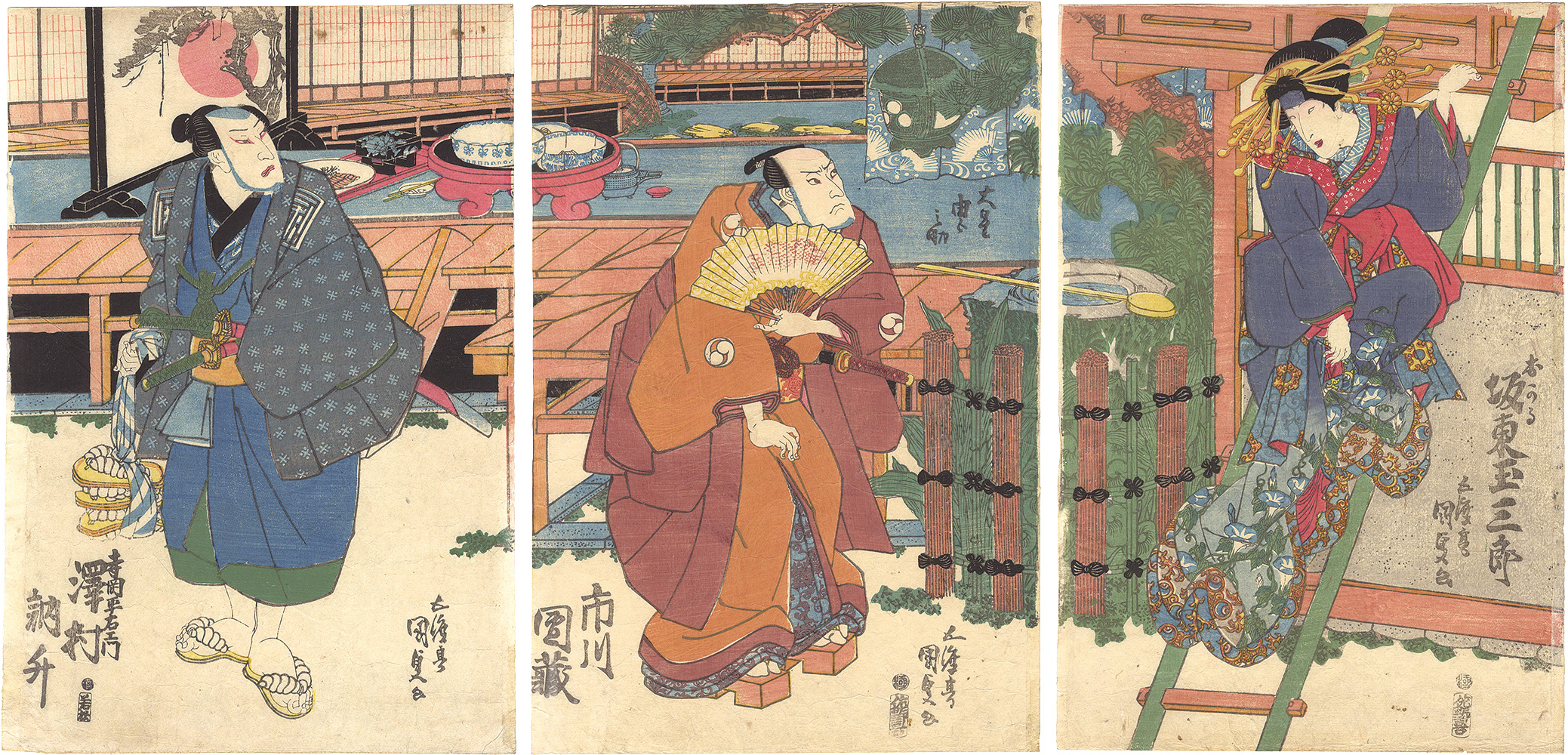 Kunisada I “Kabuki Play: The Storehouse of Loyal Retainers”／