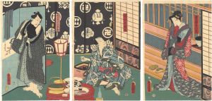 Toyokuni III/Scene from a Kabuki Play[芝居絵]