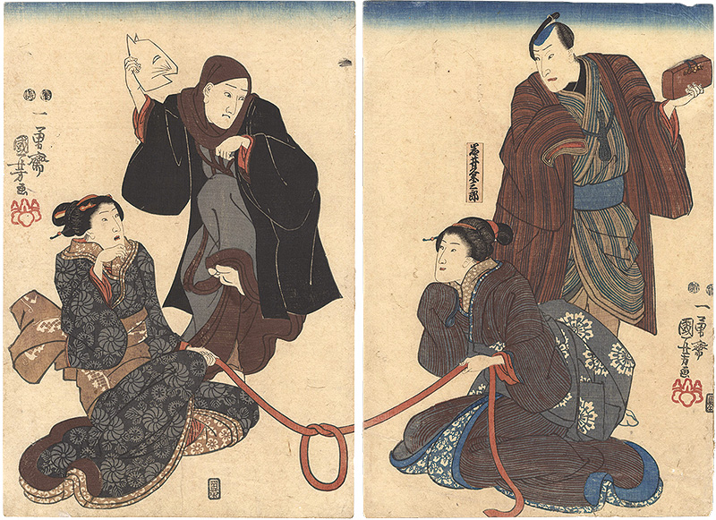 Kuniyoshi “Scene from a Kabuki Play”／