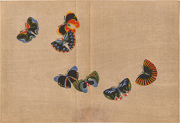 Kamisaka Sekka “A Print from a Thousand Butterflies”／