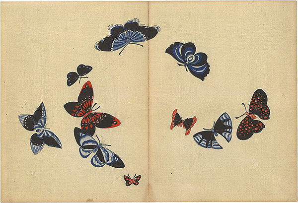 Kamisaka Sekka “A Print from a Thousand Butterflies”／