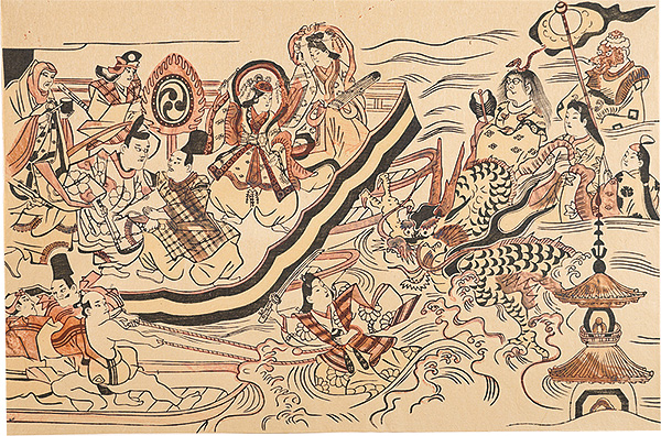 Moronobu “Tamatori-hime at the Dragon Palace【Reproduction】”／