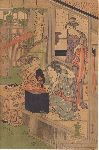 Kiyonaga “Washday【Reproduction】”／