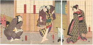 <strong>Toyokuni III</strong><br>Kabuki Play: Date Moyo Somete ......
