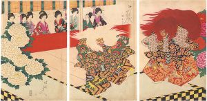 Chikanobu/Noble Ladies in the Tokugawa Period / Watching a No Play[徳川時代貴婦人　能上覧之図]