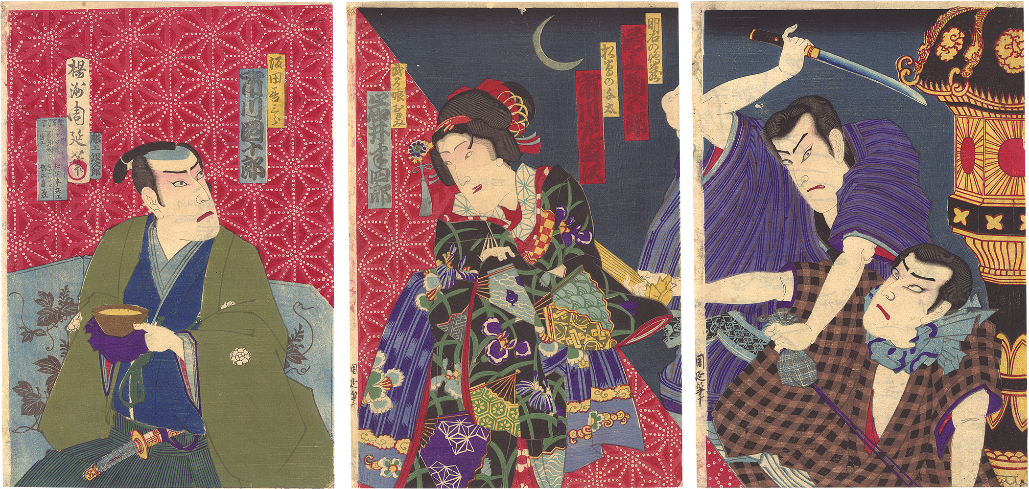 Chikanobu “Kabuki Play: Kaerizaki Gonichi no Ume”／