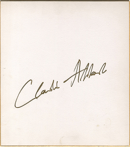 Claudio Abbado “Card for painting”／