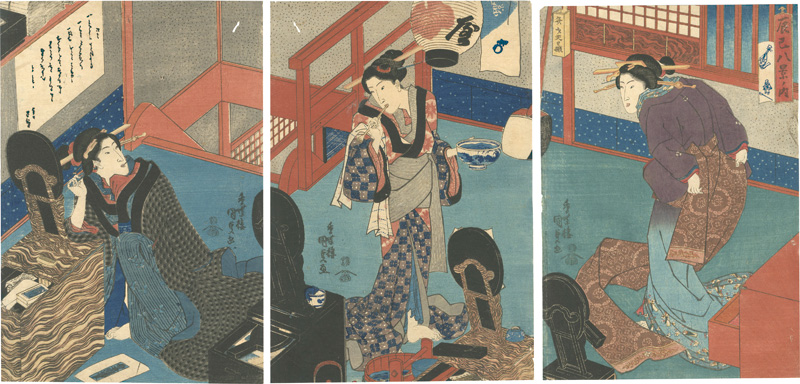 Kunisada I “Eight Views of Fukagawa”／