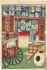 Hiroshige III/The Travel Journal of the Revised Fifty-three Stations of Famous Places in Tokai / Table of Contents[東海名所改正五十三駅　目録]