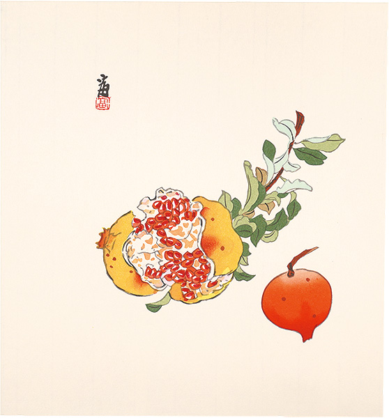 Tokuriki Tomikichiro “pomegranates (tentative title)”／