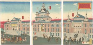 安治（探景）｢大日本帝国国会仮議事堂之図｣