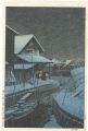 <strong>Kawase Hasui</strong><br>Garden in Snow (Urayasu)