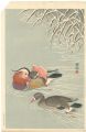 Mandarin Ducks in Snow | Ohara Koson (Shoson)