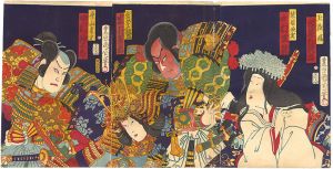 Kunichika/Kabuki Play: Genpei Sakigake Soshi[源平魁荘子]