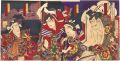 <strong>Kunichika</strong><br>A Parody of Battle at Honno-ji