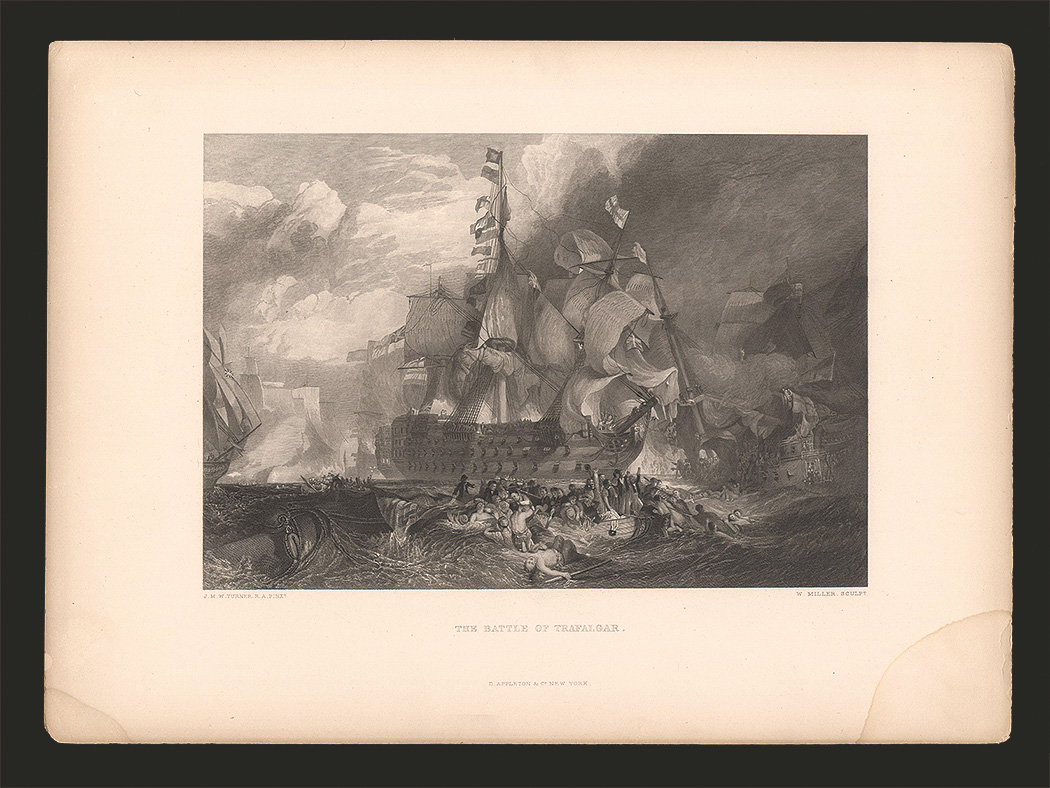 J.M.W.Turner “the Battle of Trafalgar”／