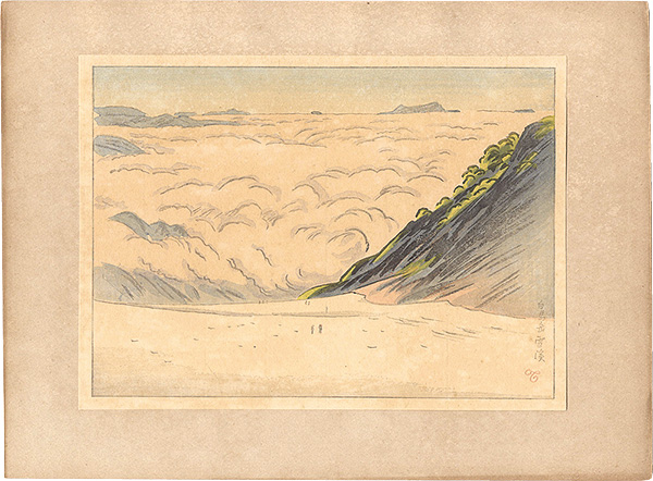 Ishii Tsuruzo “Gorge of Mount Shirouma in Snow”／