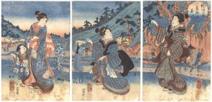 Kuniyoshi/The Koya Jewel River in Kii Province[紀伊の国高野の玉川]