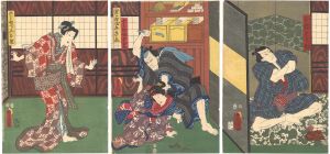 <strong>Toyokuni III</strong><br>Kabuki Play: Ami Moyo Toro no ......