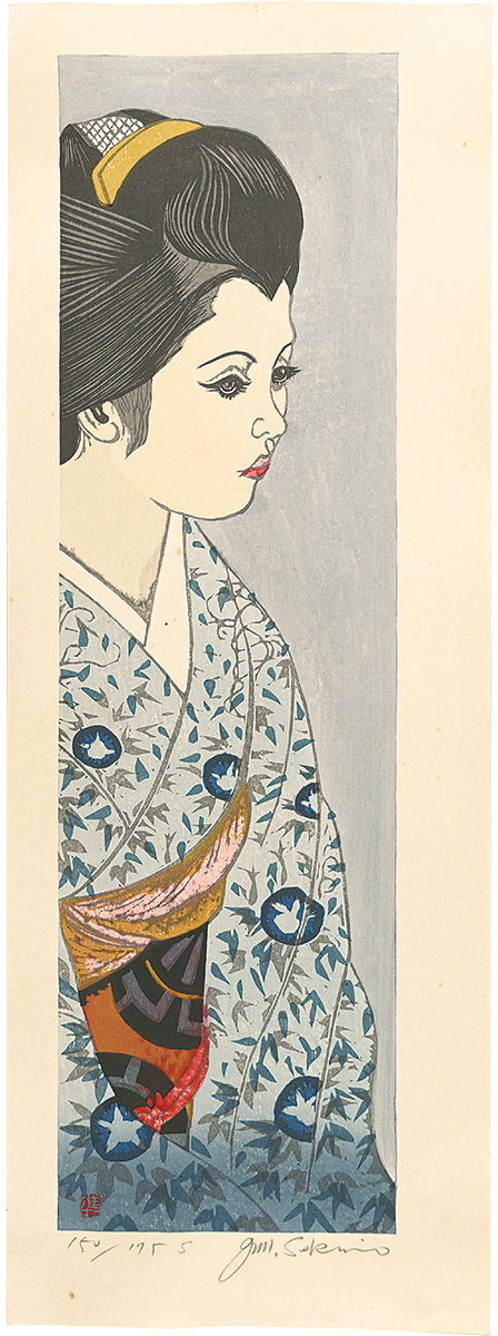 Sekino Junichiro “The twelve months of Maiko / Morning glory”／