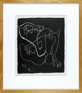ル・コルビュジエ｢版画集『二つの間に』より　No.3　女性2　三人のうち左の二人｣