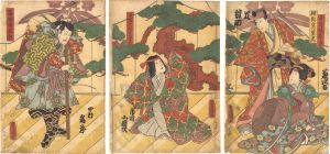 <strong>Toyokuni III</strong><br>A Scene from a Kabuki Play