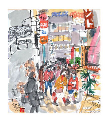  “Gaien-dori Street, Roppongi”／