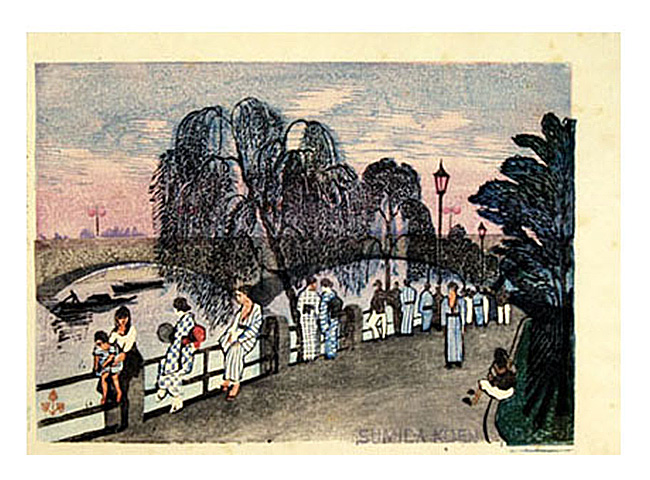 月岡芳年「月百姿 五条橋の月」明治21年（1888）【浮世絵