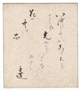 <strong>Yanagiwara Byakuren</strong><br>Shikishi