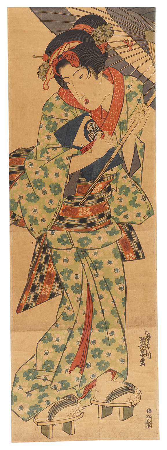 Eisen “Woman Holding an Umbrella (tentative title)”／