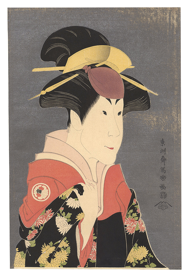 Sharaku “Actor Segawa Tomisaburo II as Yadorigi, Wife of Ogishi Kurando 【Reproduction】”／