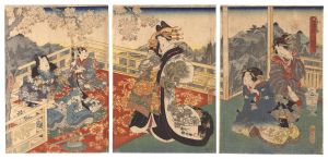 Kunisada II and Kunitama/Picture Scroll of the Modern Genji / Wakamurasaki[げんじ今様絵巻　わかむらさき]