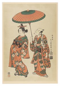 Toyonobu/The Elopement of Wanya Kyuzaemon and Matsuyama【Reproduction】 [椀久 松山の所作事【復刻版】]