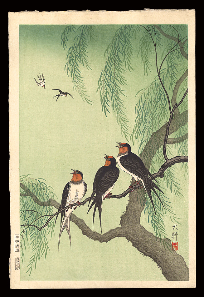 Daiko “Swallows and Willow (tentative title)”／