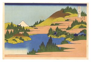 Thirty-six Views of Mount Fuji / The Lake at Hakone in Sagami Province【Reproduction】 / Hokusai