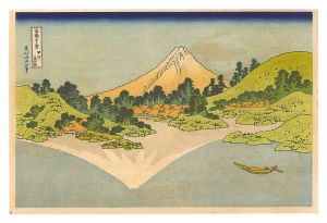 Thirty-six Views of Mount Fuji / Mt. Fuji Reflected in Lake Kawaguchi in Kai Province【Reproduction】 / Hokusai