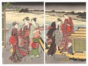 Shuncho/Pleasure Boat on a Summer Evening 【Reproduction】[黄昏の涼み舟【復刻版】]