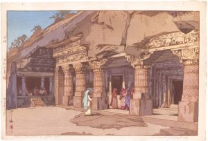 The Cave Temple at Ajanta / Yoshida Hiroshi