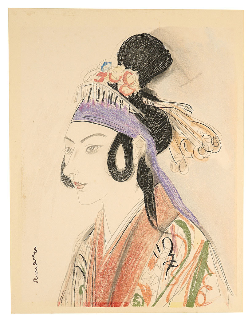 Fujishima Takeji “Ryukyu woman”／