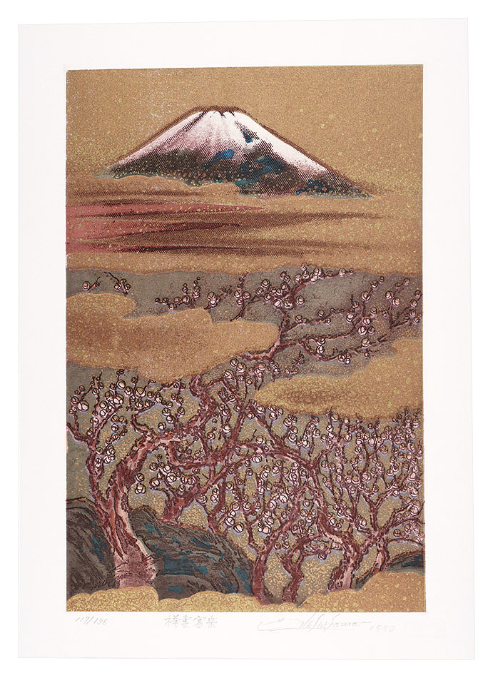 Nishizawa Shizuo “Thirty-six Views of Mt. Fuji in the Heisei Period / Fuji in the Auspicious Clouds”／